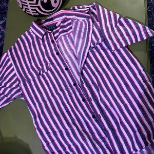 LEVI'S SIZE L SUTTER CREEK MENS BLUE/PINK/WHITE